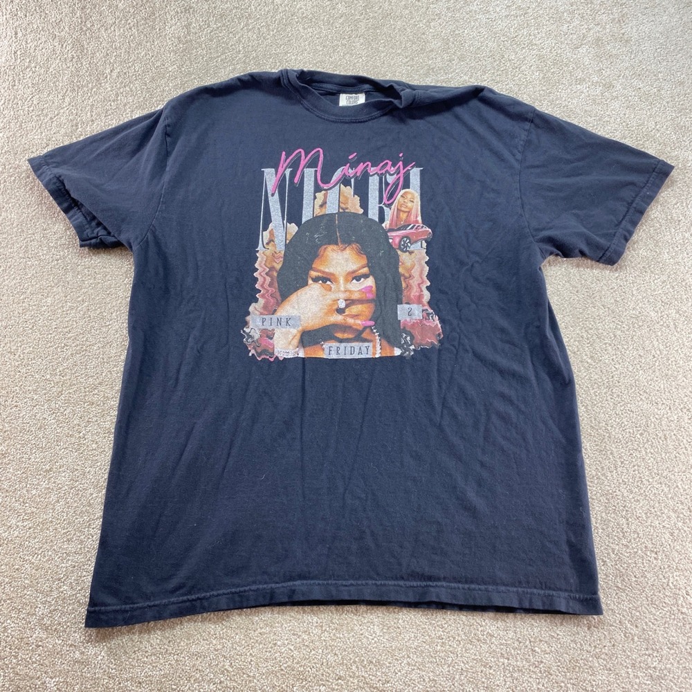 Comfort Colors Nicki Minaj Pink Friday 2 Shirt Mens XL Black Graphic Tee